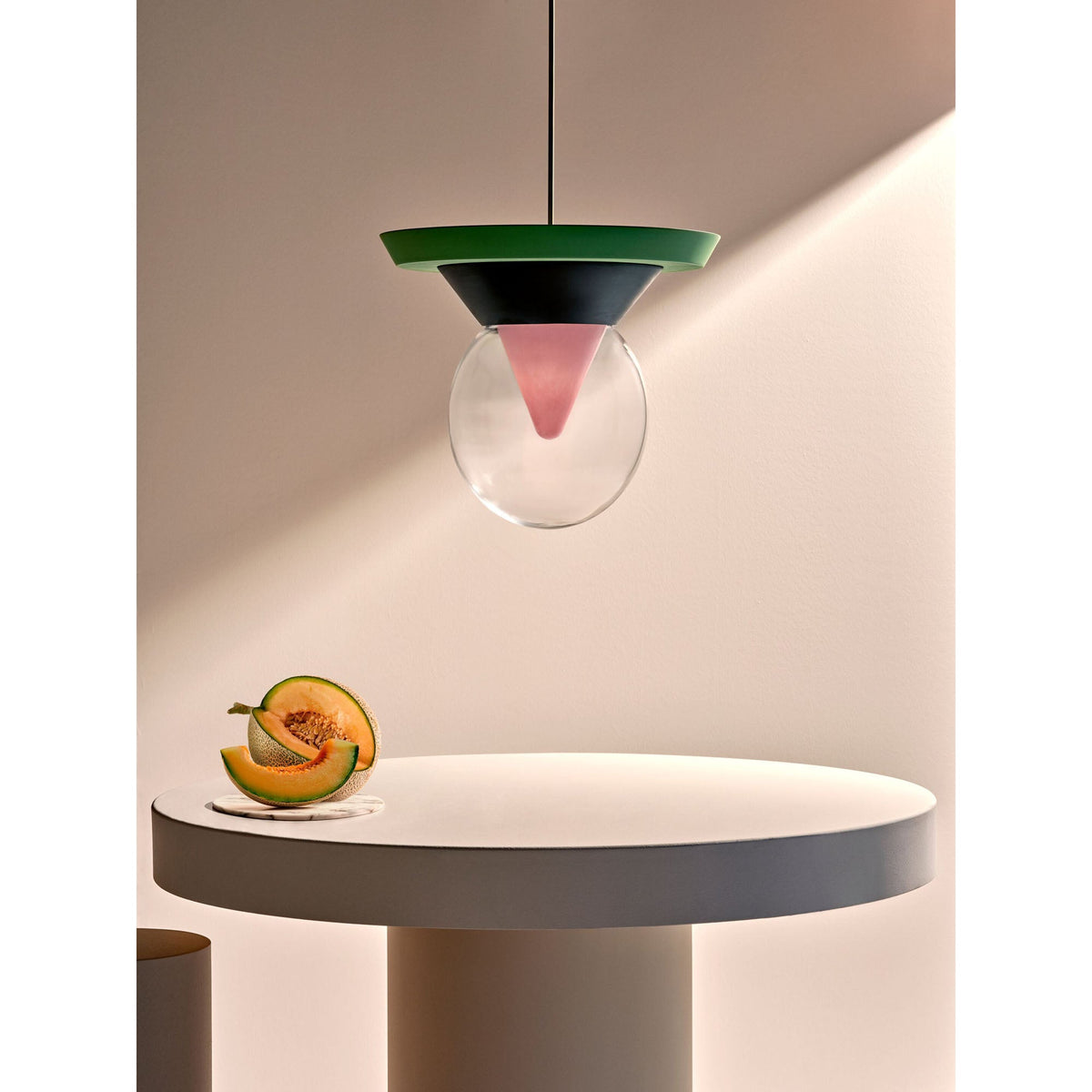 Eirene Glass Pendant Lamp – Handcrafted Sculptural Glass & Resin Light