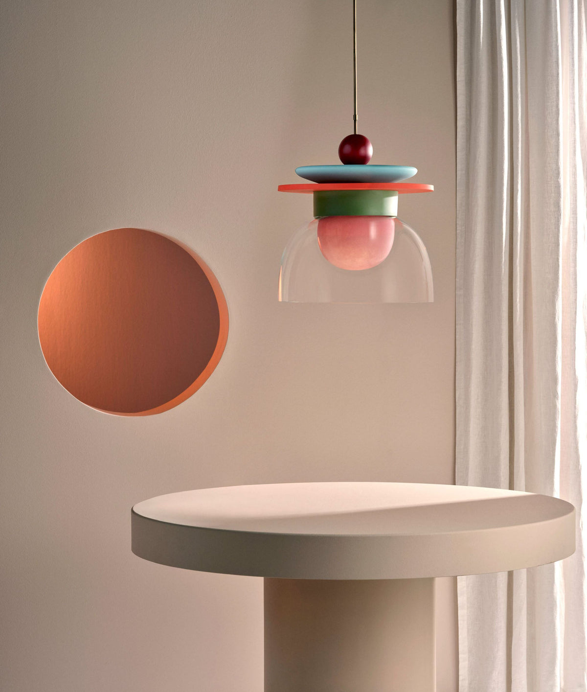 Eirene Glass Pendant Lamp – Handcrafted Sculptural Glass & Resin Light