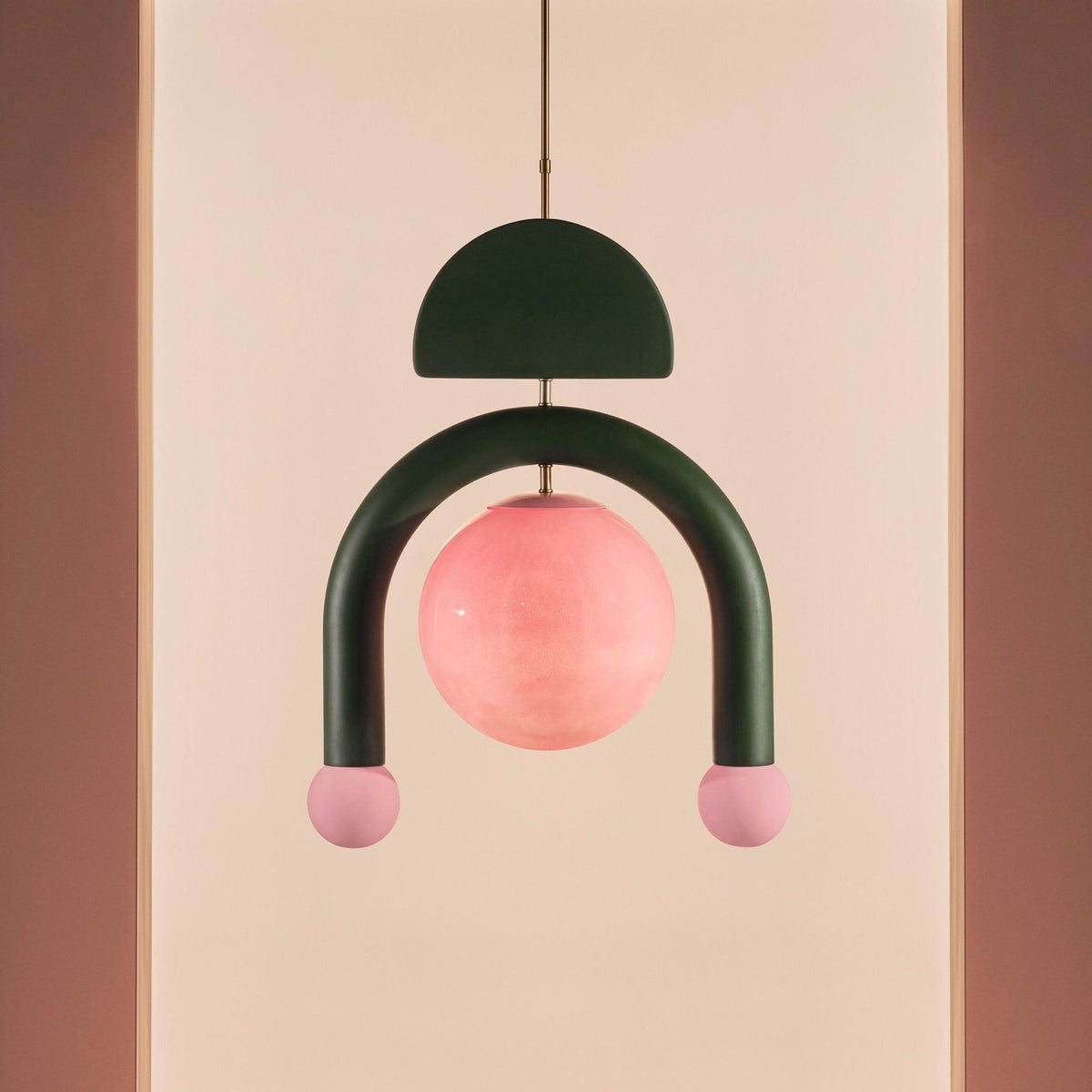 Eirene Glass Pendant Lamp – Handcrafted Sculptural Glass & Resin Light