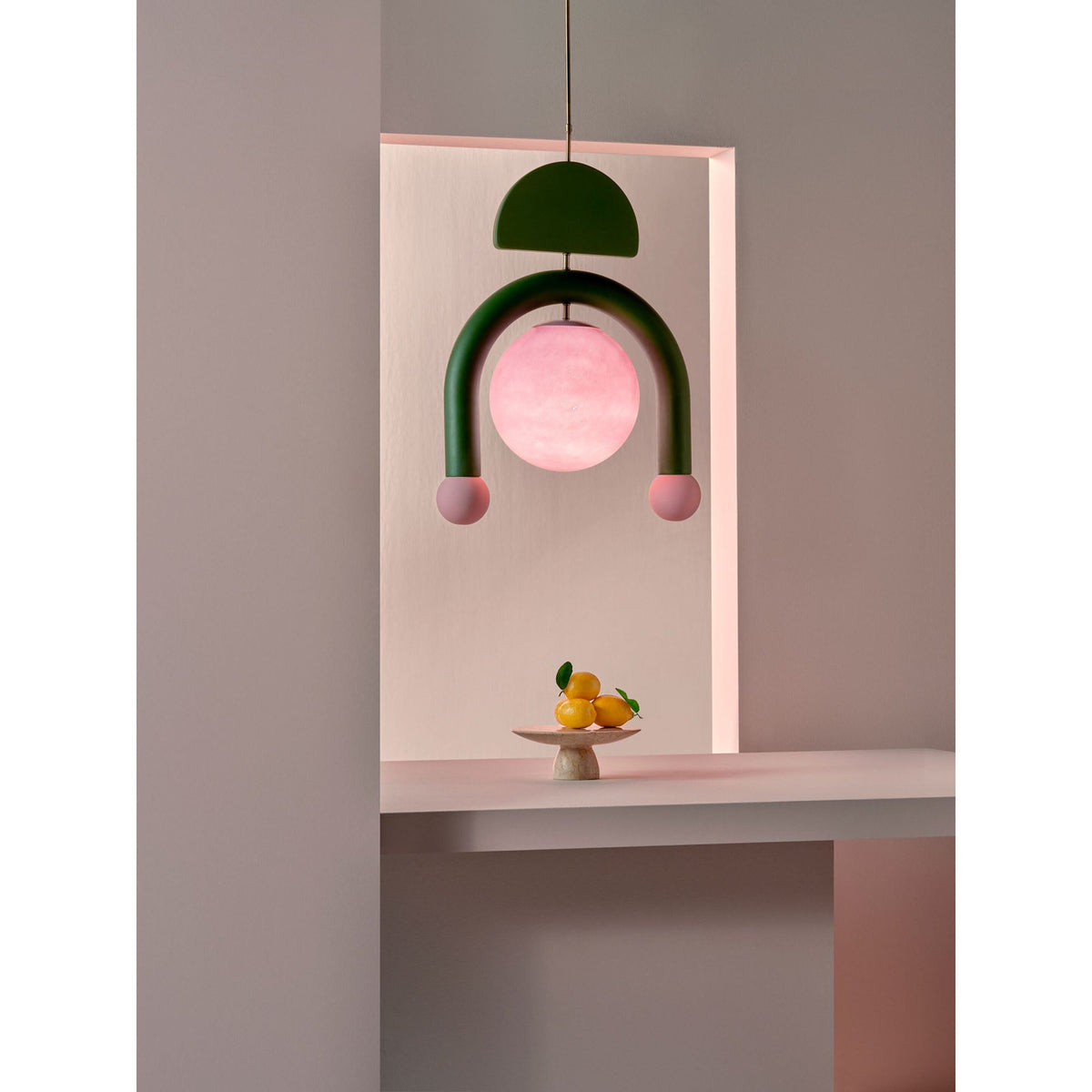 Eirene Glass Pendant Lamp – Handcrafted Sculptural Glass & Resin Light