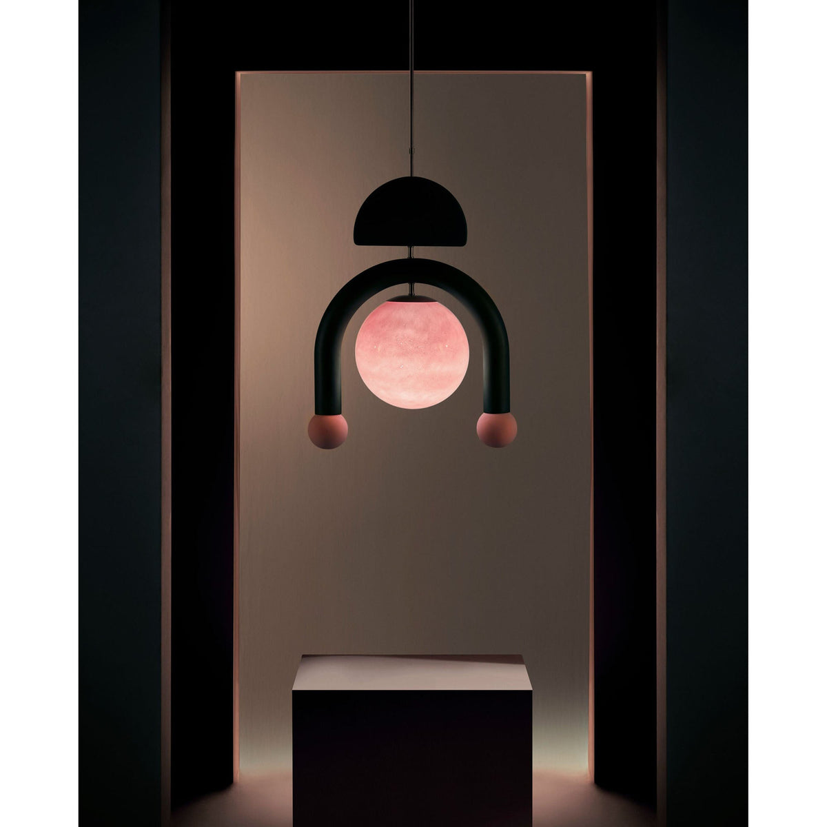 Eirene Glass Pendant Lamp – Handcrafted Sculptural Glass & Resin Light