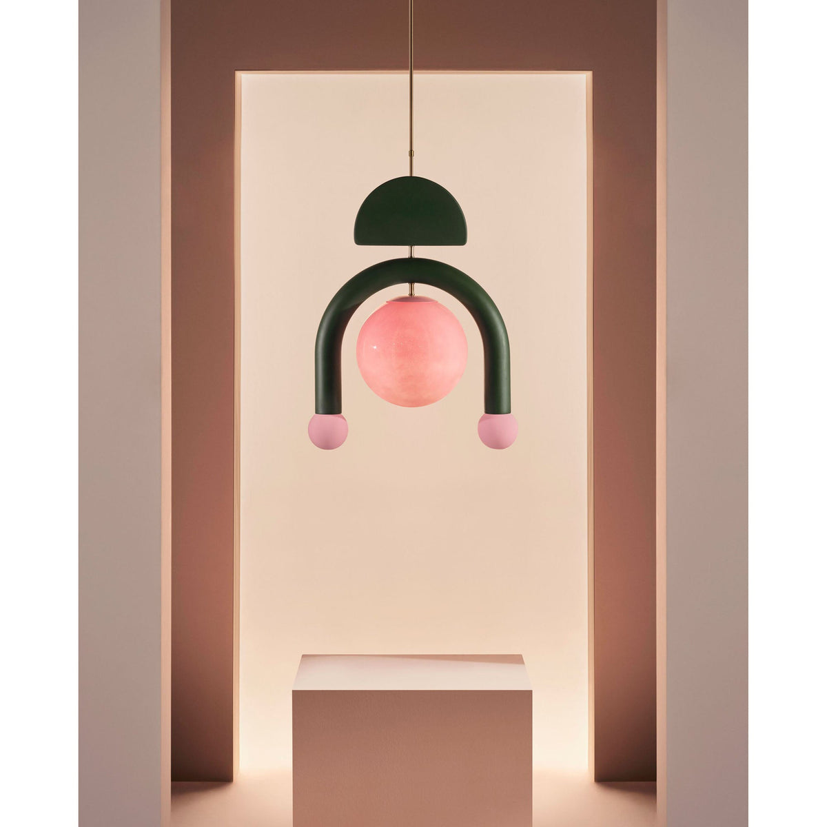 Eirene Glass Pendant Lamp – Handcrafted Sculptural Glass & Resin Light