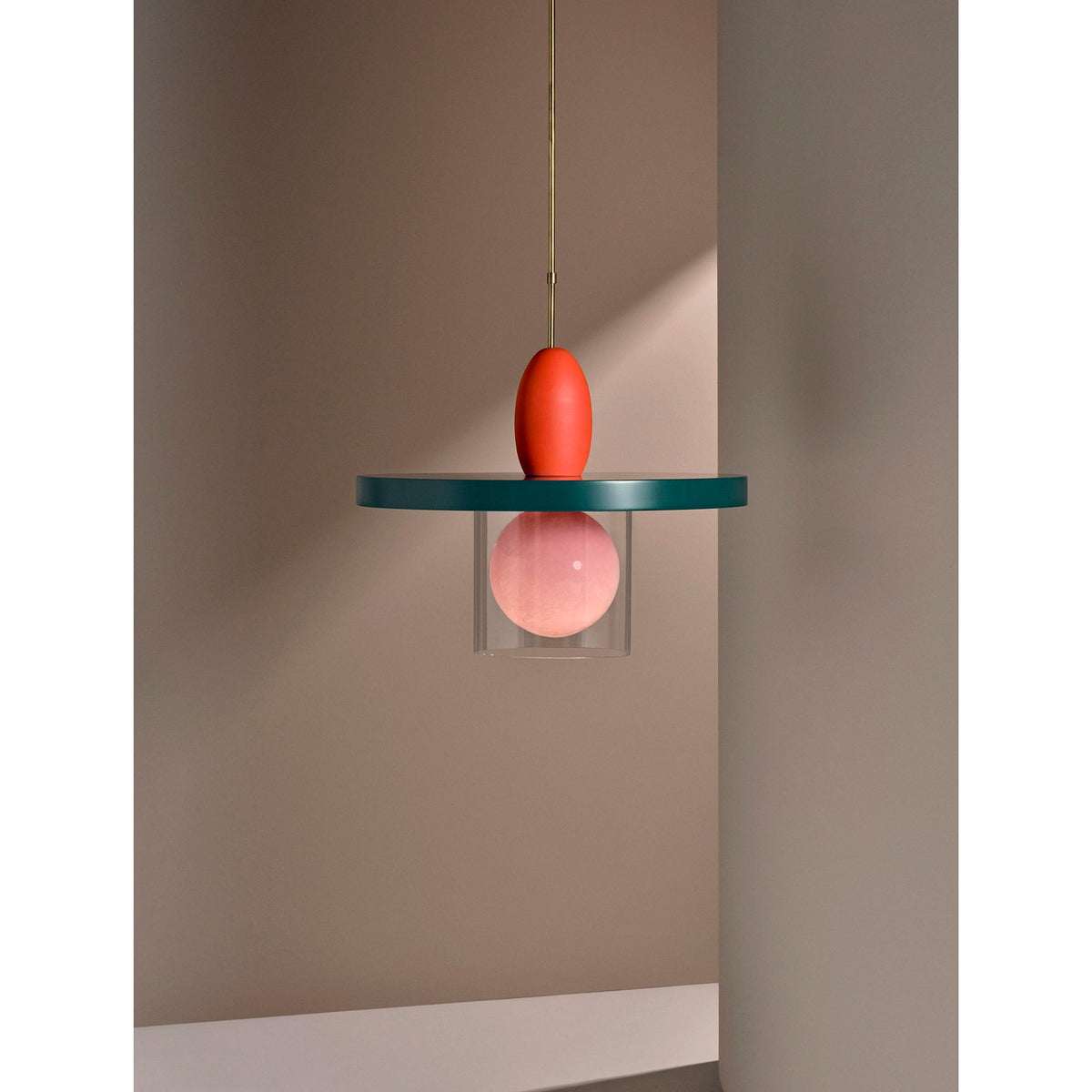 Eirene Glass Pendant Lamp – Handcrafted Sculptural Glass & Resin Light