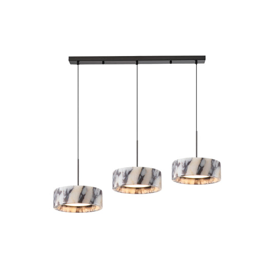 Elancourt Pendant Lamp – Natural Bulgari Marble Linear Pendant Light