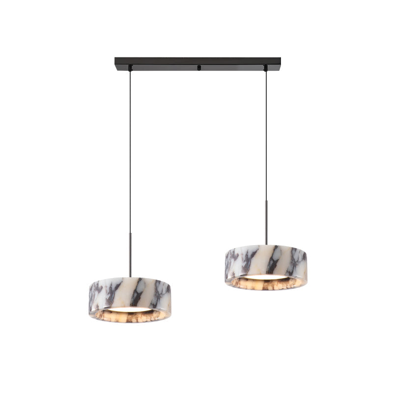 Elancourt Pendant Lamp – Natural Bulgari Marble Linear Pendant Light