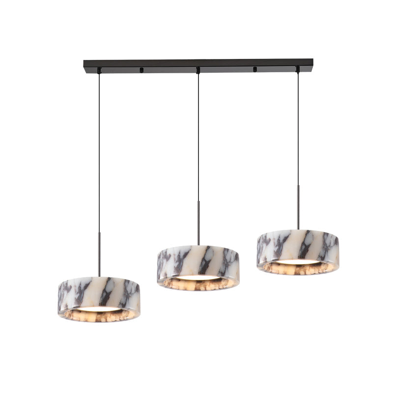 Elancourt Pendant Lamp – Natural Bulgari Marble Linear Pendant Light