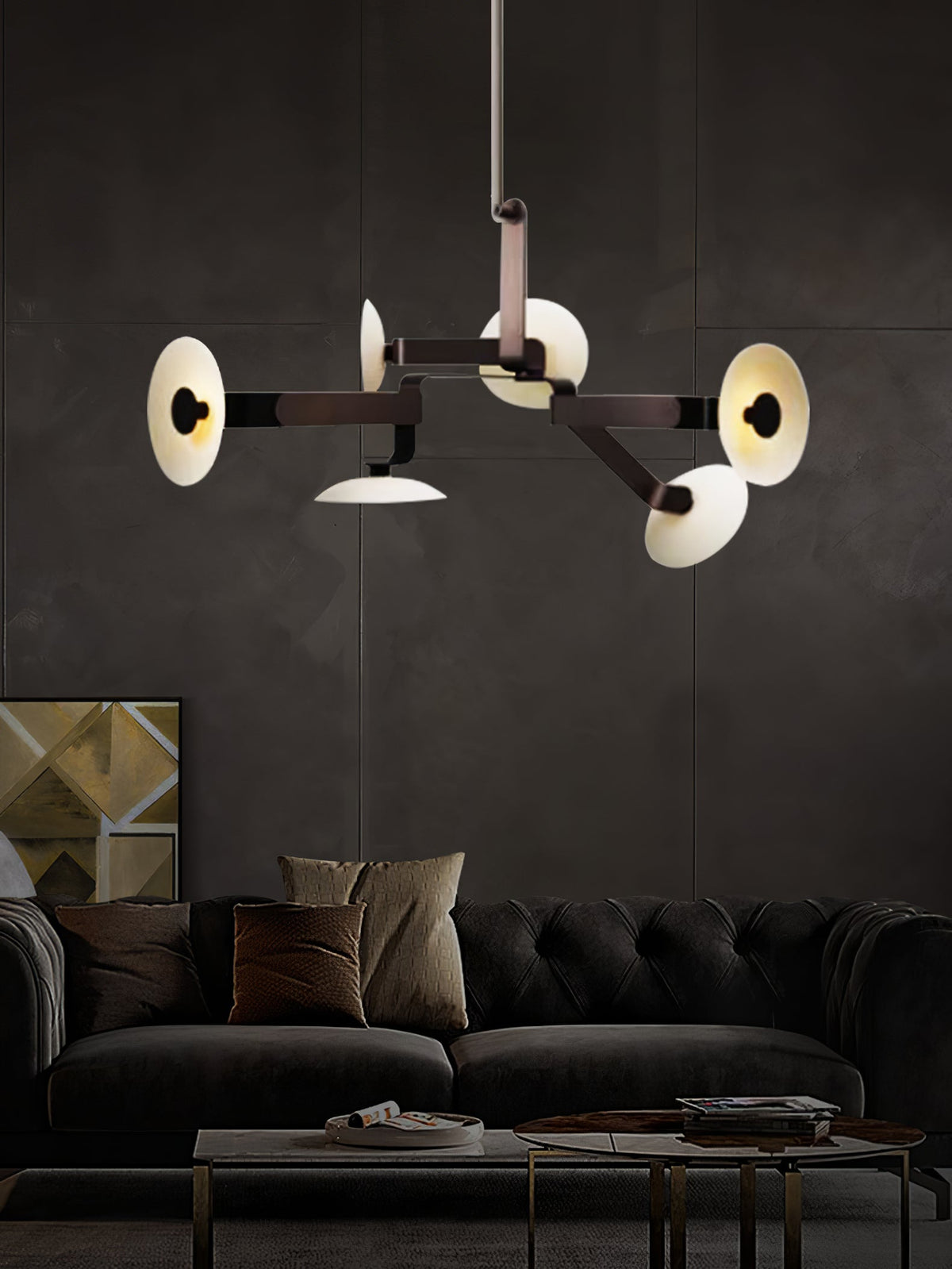 Elbo Chandelier – Modern Architectural Geometric Cross Pendant Light