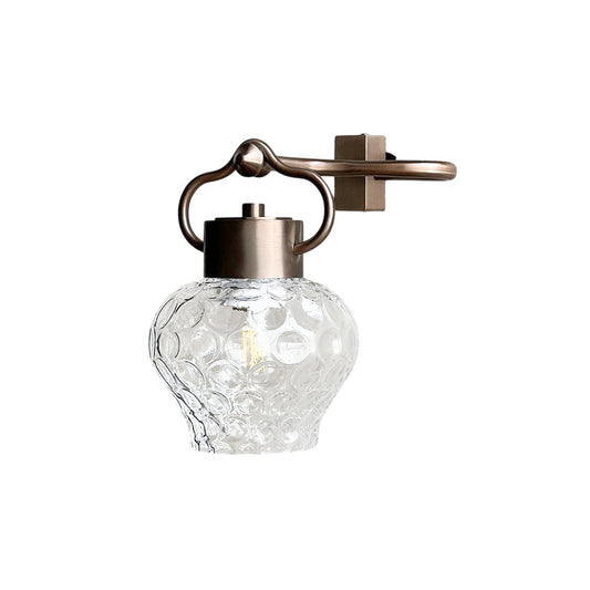 Eldorado Wall Lamp – Modern Metallic & Glass Globe Wall Sconce