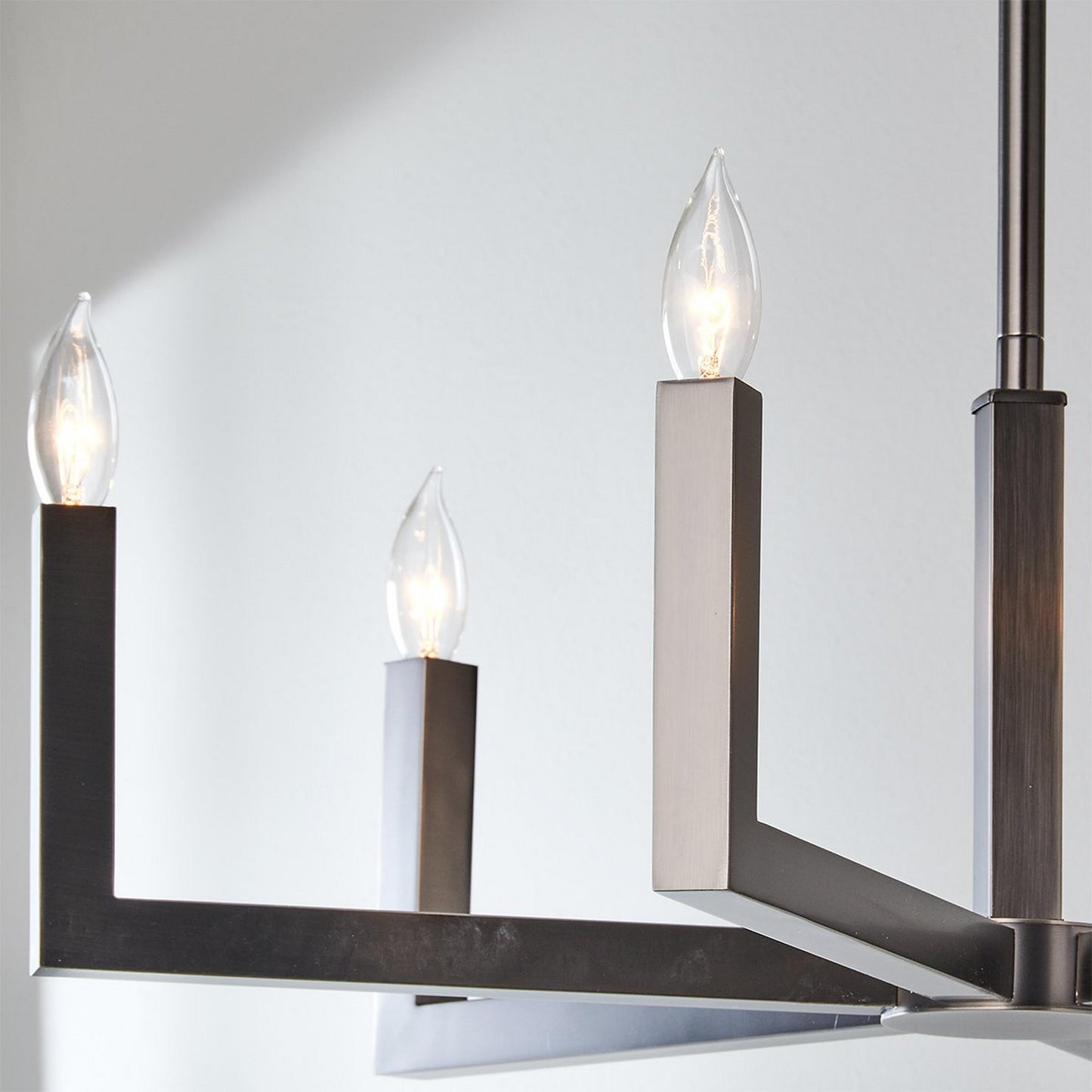 Eliza Brass Chandelier – Modern Minimalist 6-Arm Solid Brass Ceiling Light