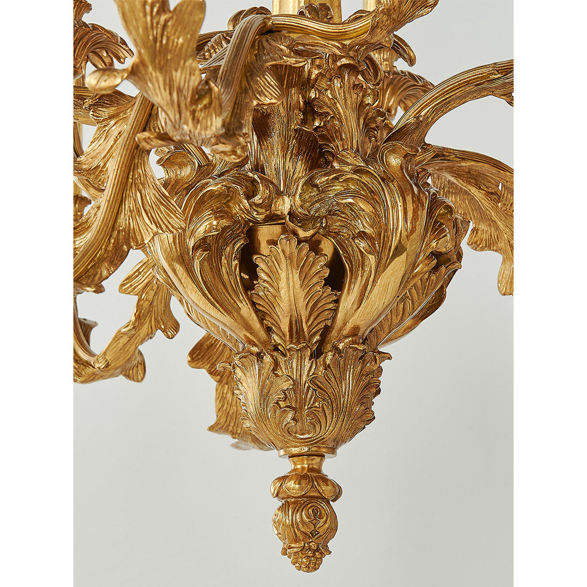 Eloise Brass Leaf Chandelier – Sculptural Botanical Brass Statement Light