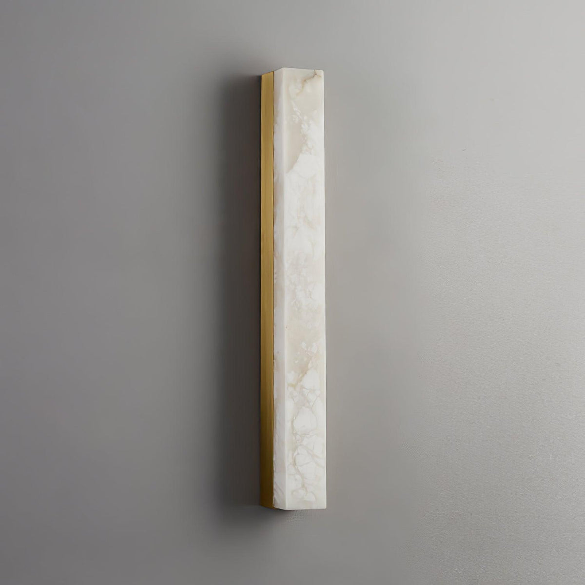 Emerson Alabaster Wall Lamp – Modern Brass & Natural Stone Linear Sconce