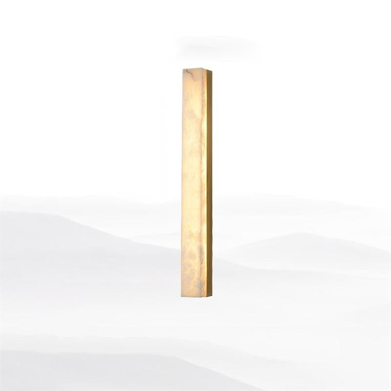 Emerson Alabaster Wall Lamp – Modern Brass & Natural Stone Linear Sconce