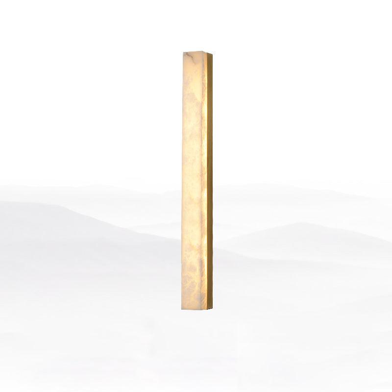Emerson Alabaster Wall Lamp – Modern Brass & Natural Stone Linear Sconce