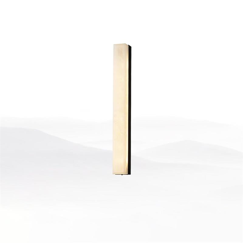 Emerson Alabaster Wall Lamp – Modern Brass & Natural Stone Linear Sconce
