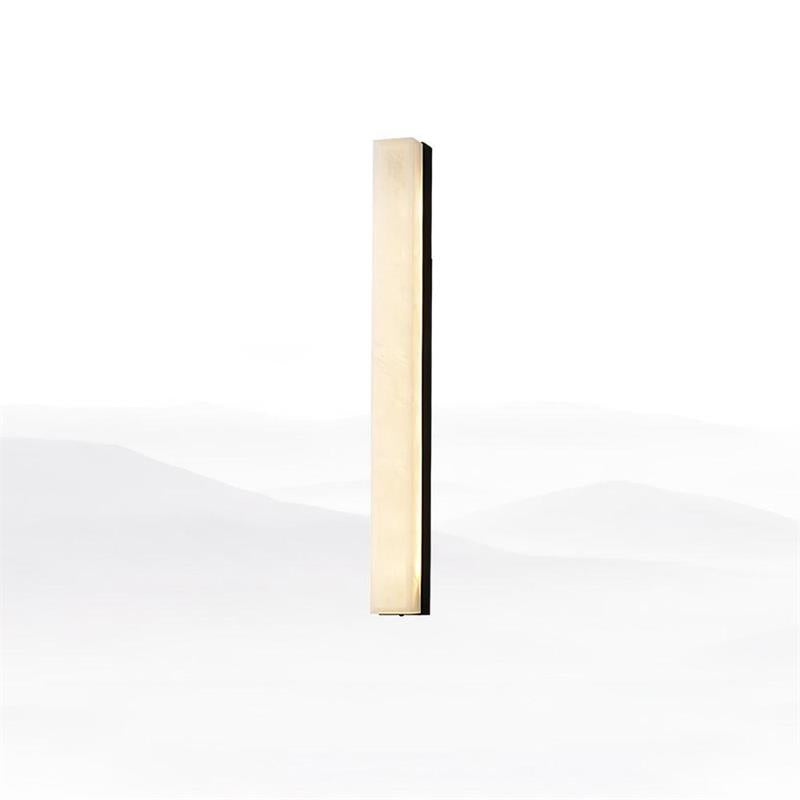 Emerson Alabaster Wall Lamp – Modern Brass & Natural Stone Linear Sconce