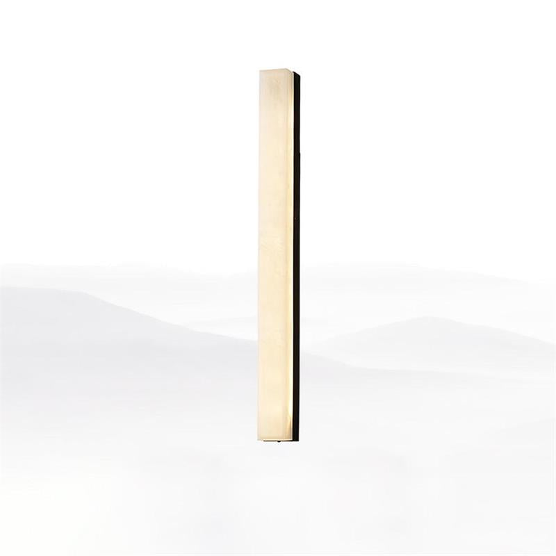 Emerson Alabaster Wall Lamp – Modern Brass & Natural Stone Linear Sconce