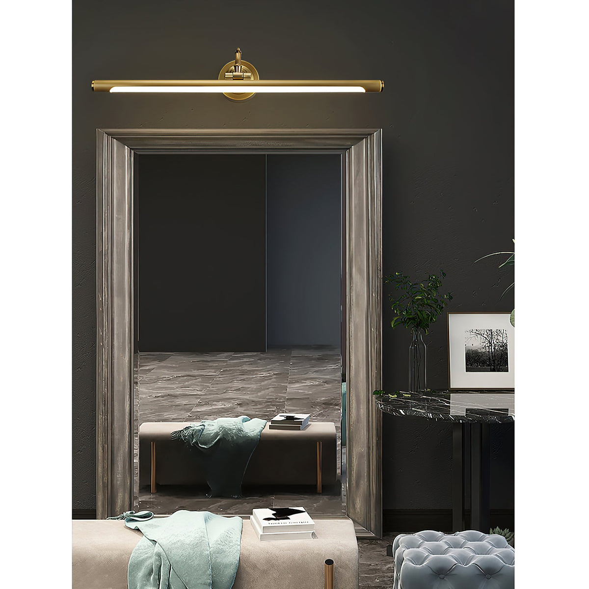 Emery Picture Wall Lamp – Modern Brass Architectural Picture & Artwork Light