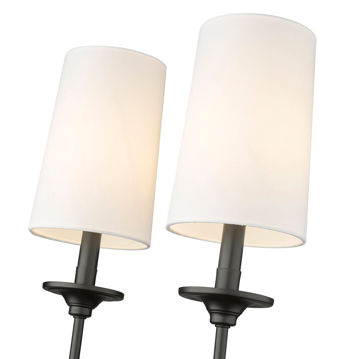 Emily Wall Lamp – Slender Brass Sconce with Fabric Shade