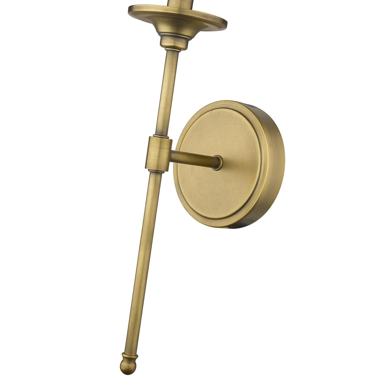 Emily Wall Lamp – Slender Brass Sconce with Fabric Shade