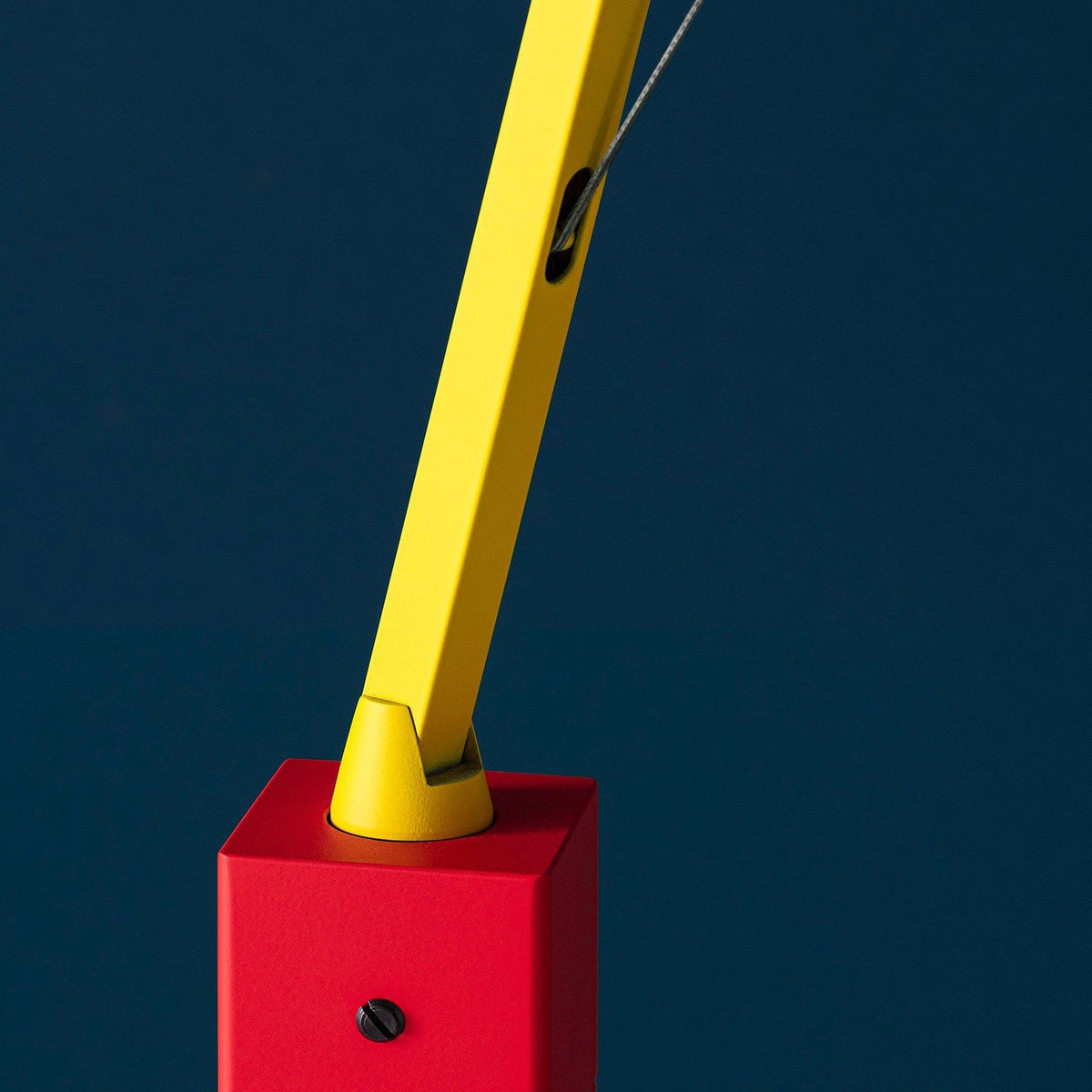 Ettorino Floor Lamp – Postmodern Articulated Primary Color Standing Light