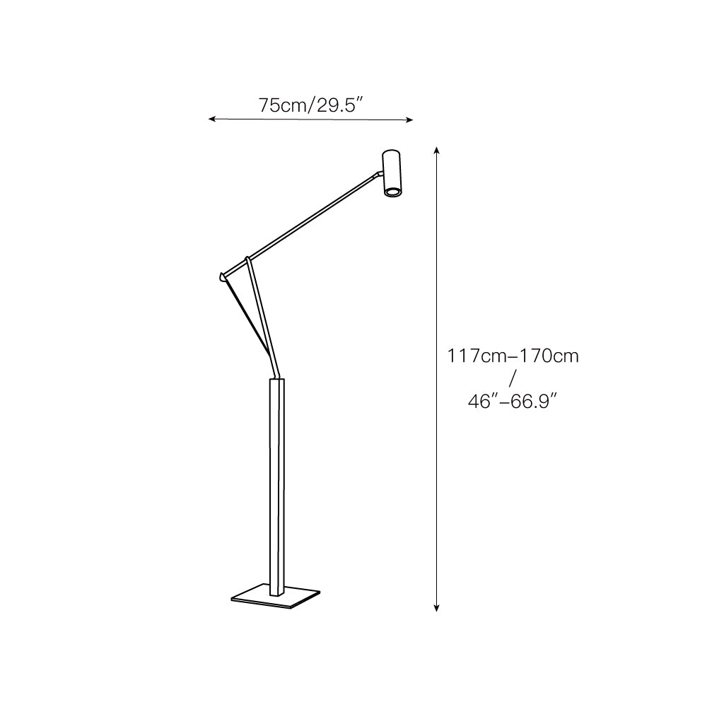 Ettorino Floor Lamp – Postmodern Articulated Primary Color Standing Light