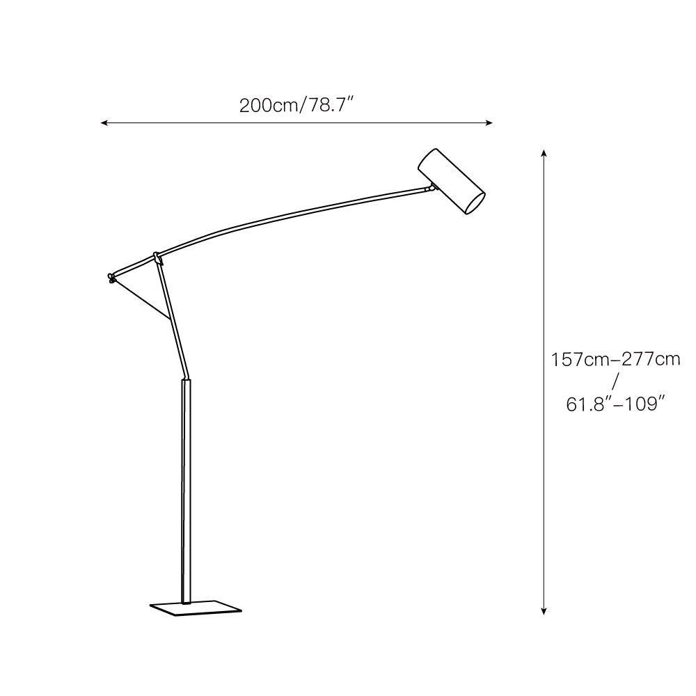Ettorino Floor Lamp – Postmodern Articulated Primary Color Standing Light