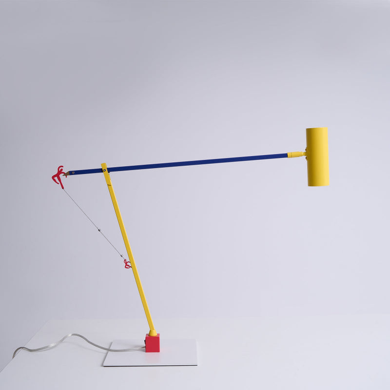 Ettorino Table Lamp – Postmodern Articulated Primary Color Desk Light