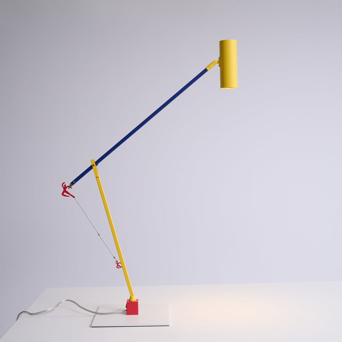 Ettorino Table Lamp – Postmodern Articulated Primary Color Desk Light