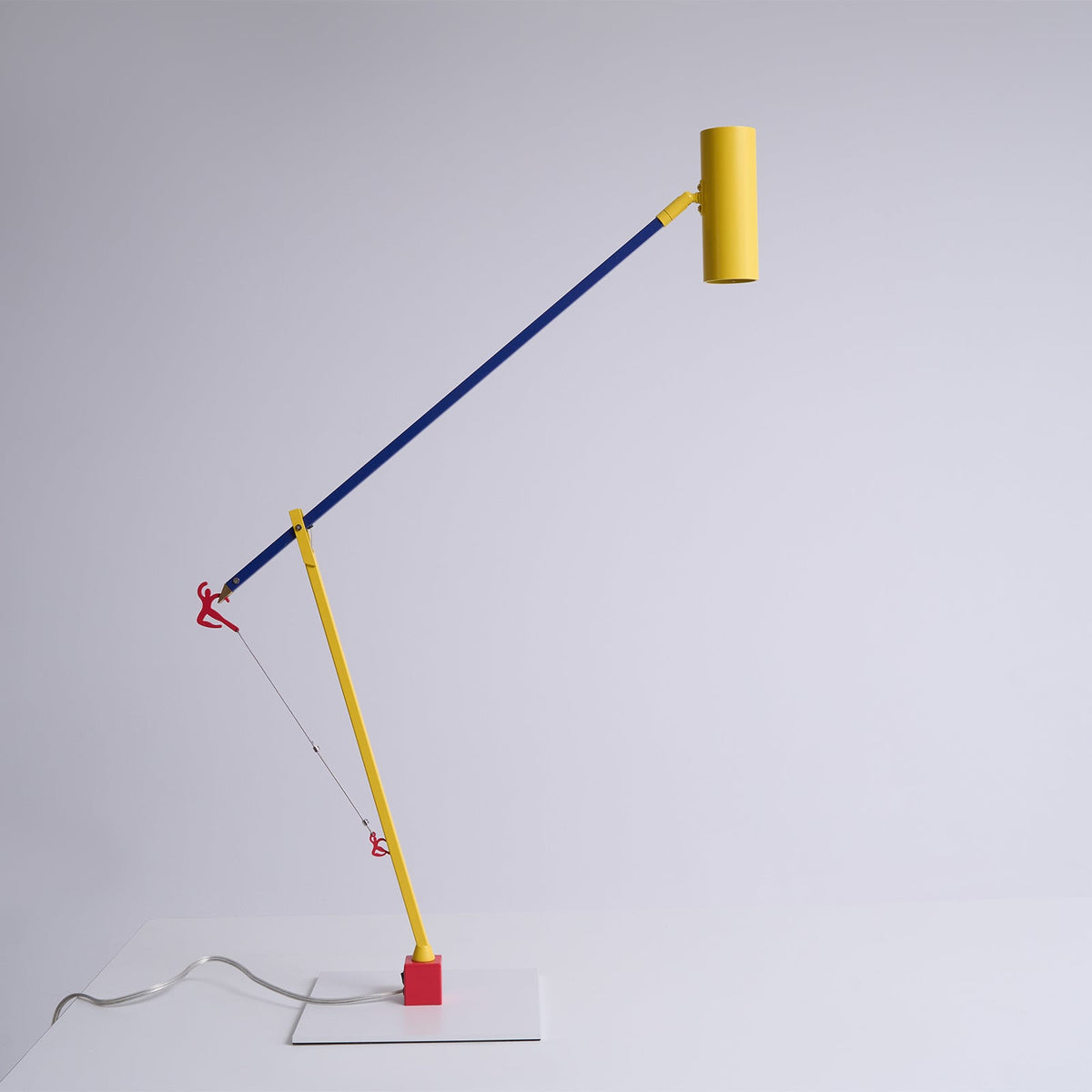 Ettorino Table Lamp – Postmodern Articulated Primary Color Desk Light