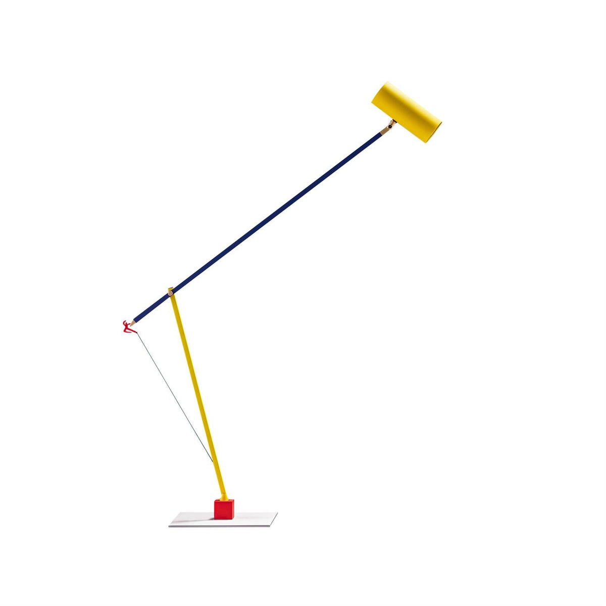 Ettorino Table Lamp – Postmodern Articulated Primary Color Desk Light