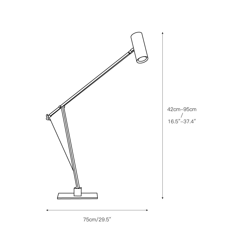 Ettorino Table Lamp – Postmodern Articulated Primary Color Desk Light