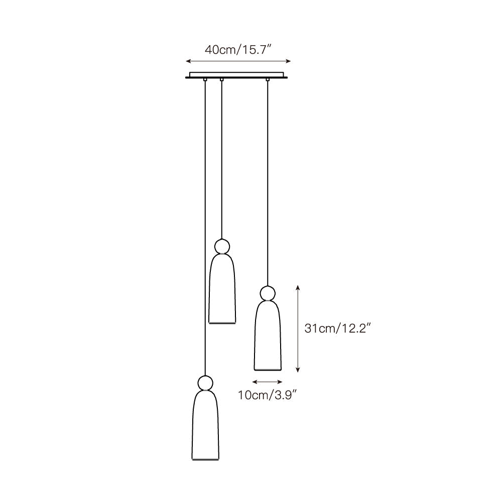 Figure Alabaster Pendant Lamp – Minimalist Brass & Natural Stone Hanging Light