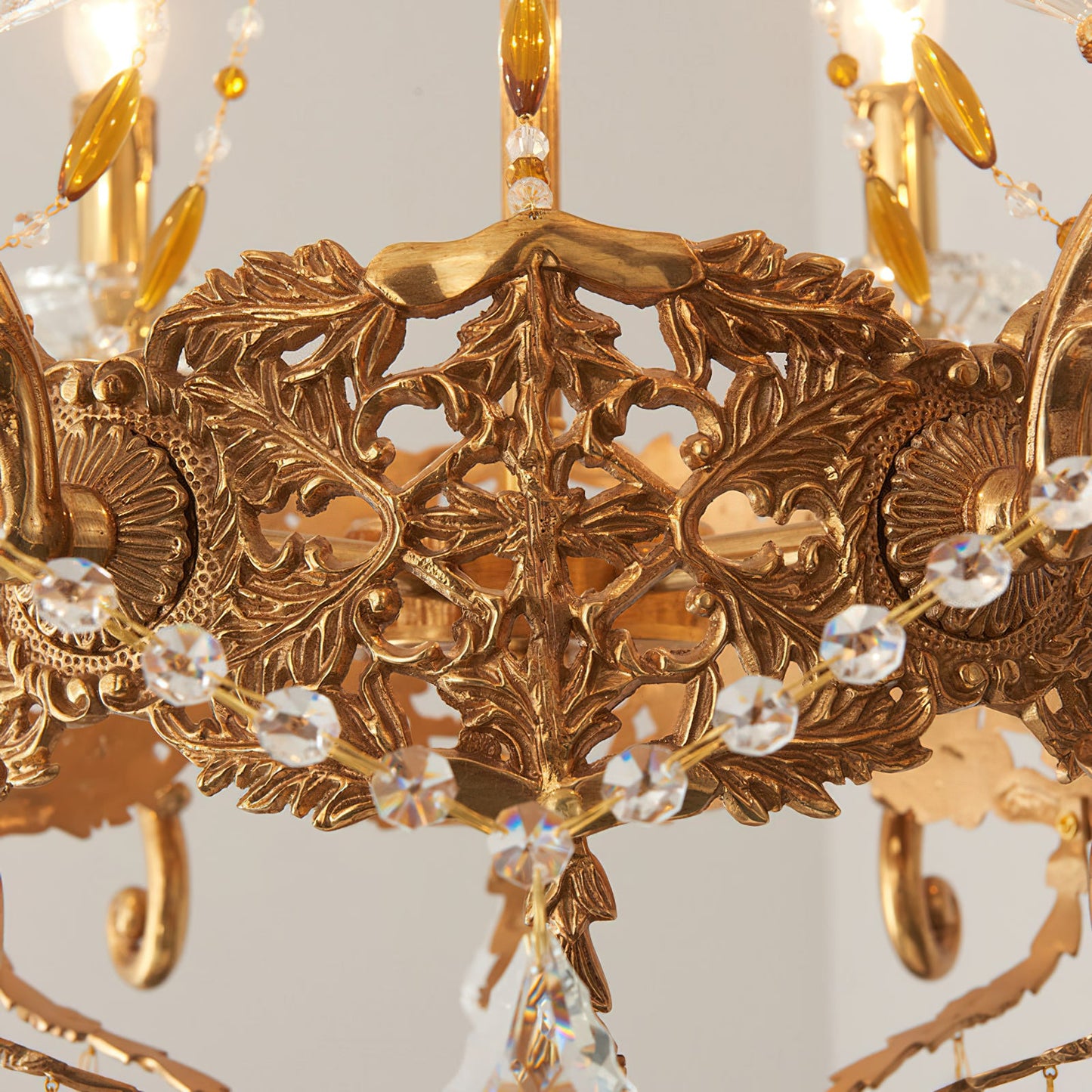 Filmore Chandelier – Luxury Brass & Crystal Statement Ceiling Light