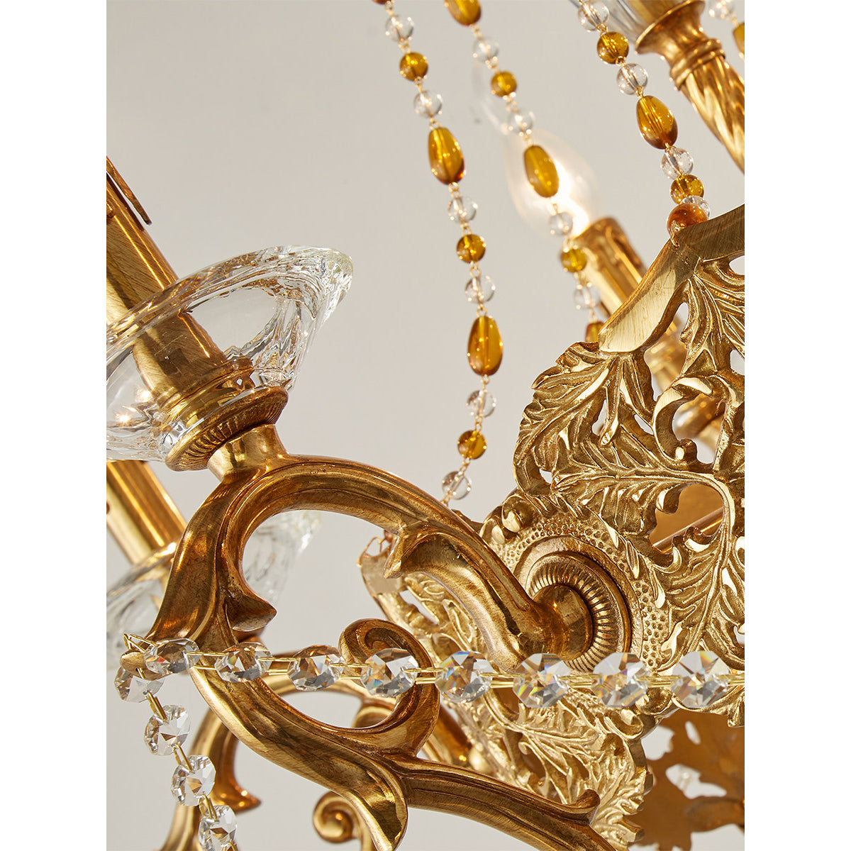 Filmore Chandelier – Luxury Brass & Crystal Statement Ceiling Light