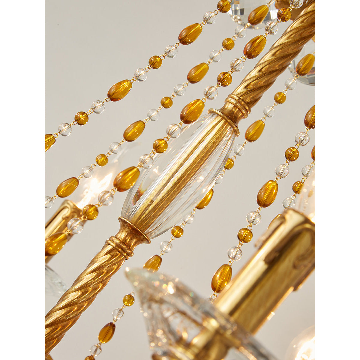 Filmore Chandelier – Luxury Brass & Crystal Statement Ceiling Light