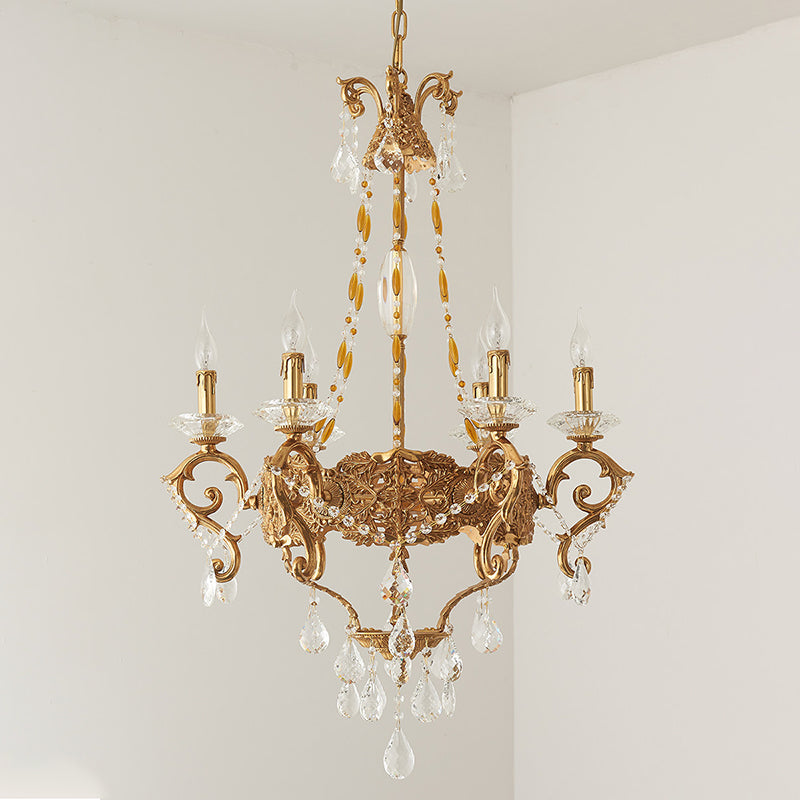 Filmore Chandelier – Luxury Brass & Crystal Statement Ceiling Light