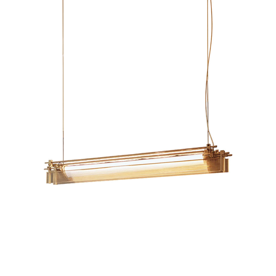 Filtro LED Pendant Lamp – Minimalist Linear Glass & Aluminum Hanging Light