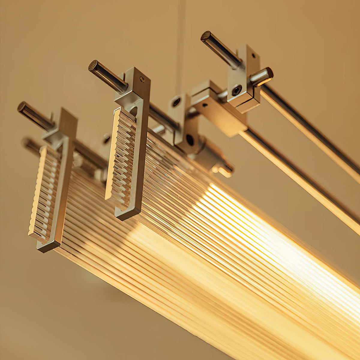 Filtro LED Pendant Lamp – Minimalist Linear Glass & Aluminum Hanging Light