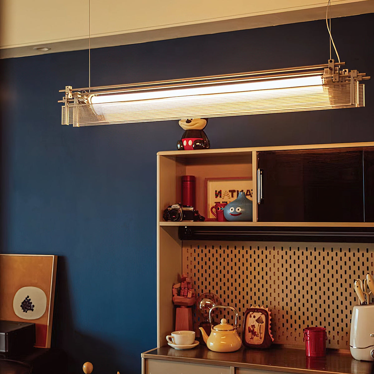 Filtro LED Pendant Lamp – Minimalist Linear Glass & Aluminum Hanging Light