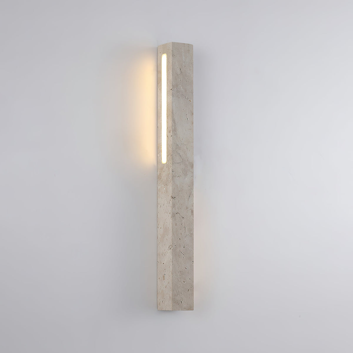 Fini Wall Lamp – Natural Travertine LED Wall Sconce