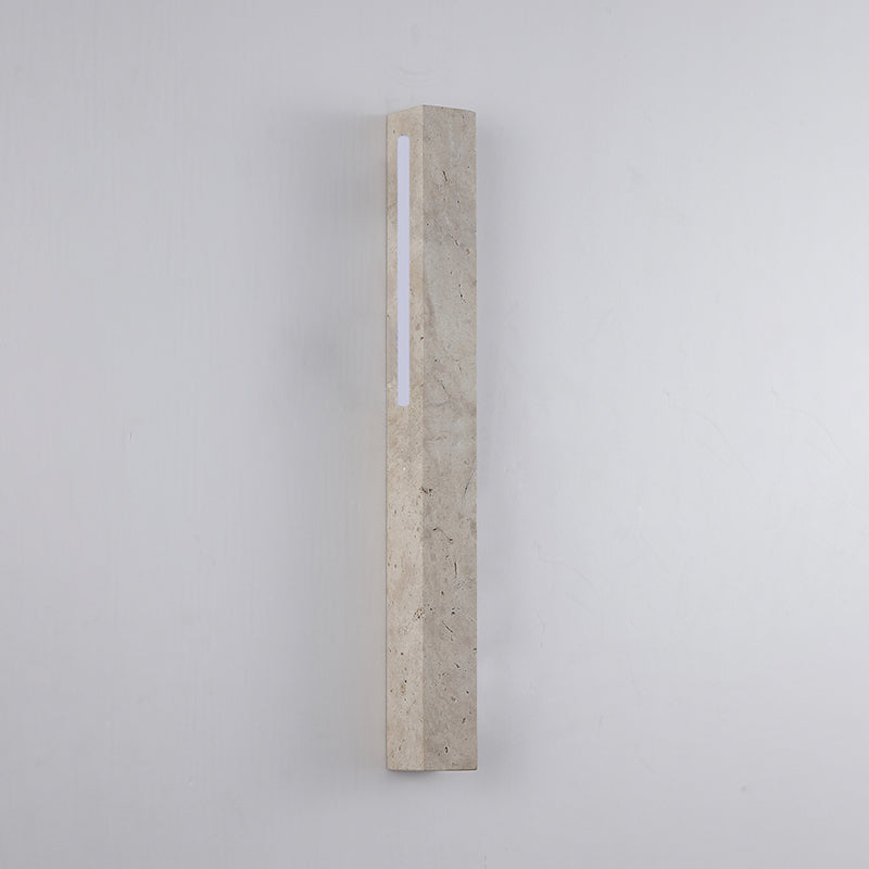 Fini Wall Lamp – Natural Travertine LED Wall Sconce