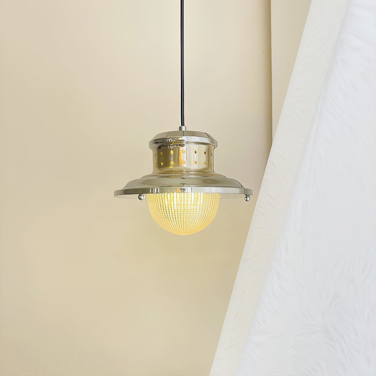 Fisherman’s Pole Pendant Lamp – Modern Glass & Metal Hanging Light