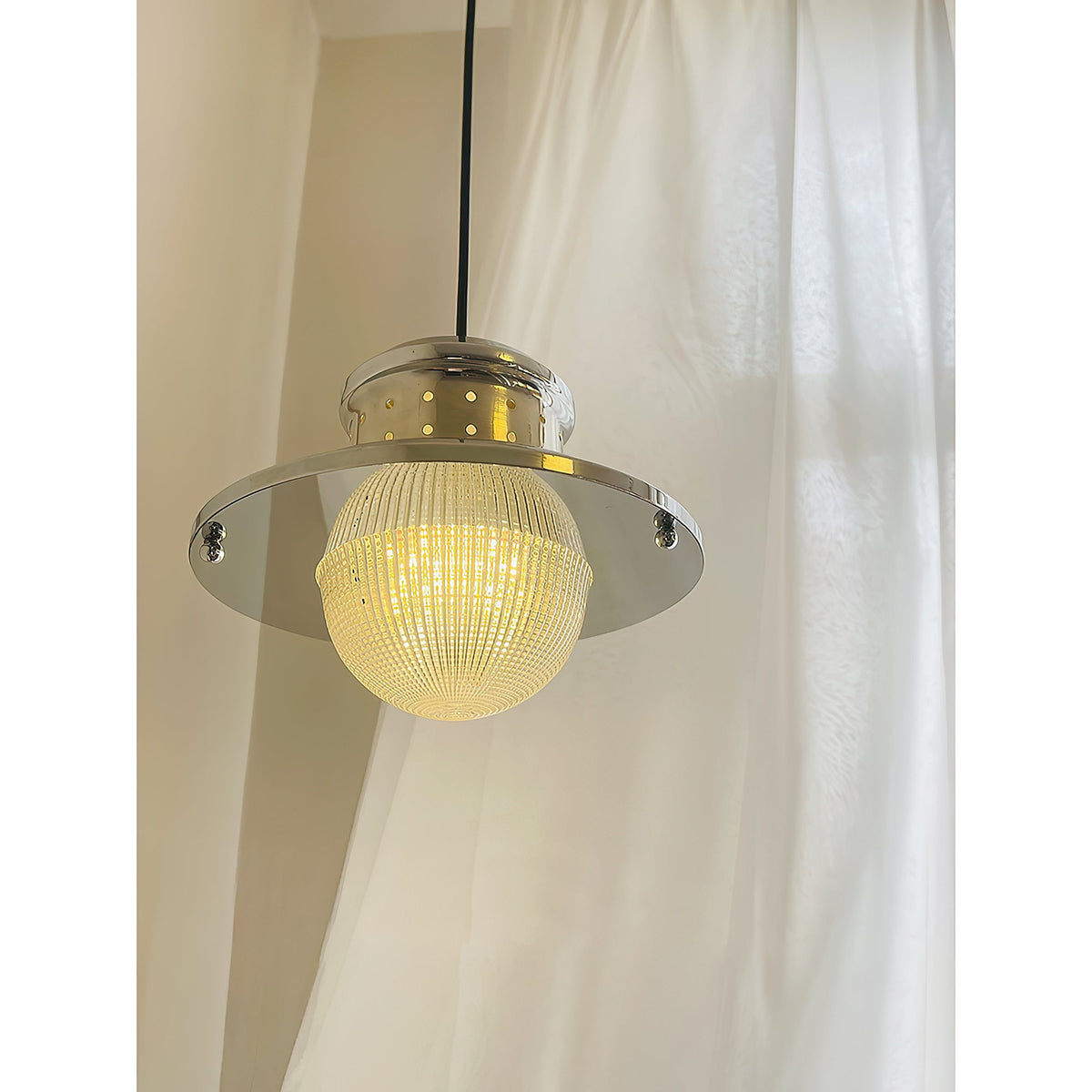 Fisherman’s Pole Pendant Lamp – Modern Glass & Metal Hanging Light