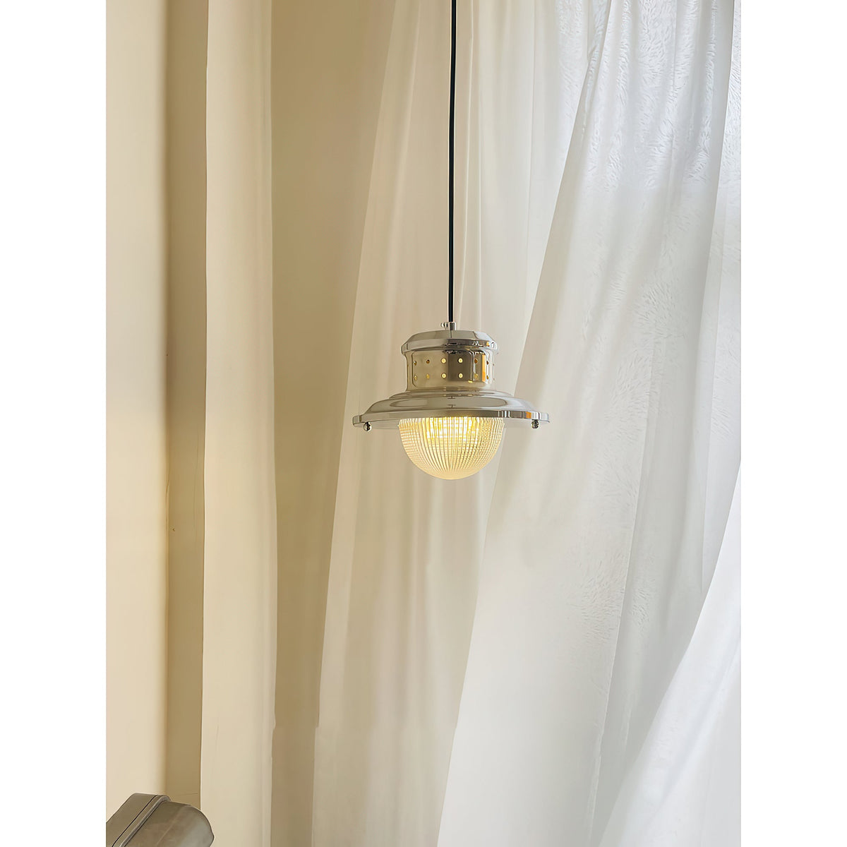 Fisherman’s Pole Pendant Lamp – Modern Glass & Metal Hanging Light
