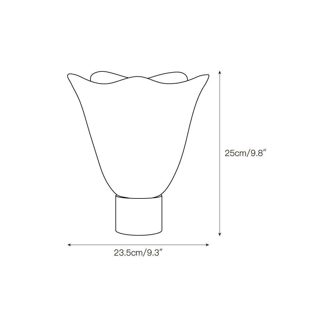 Fleurissant Table Lamp - Sculptural Onyx Floral Table Light