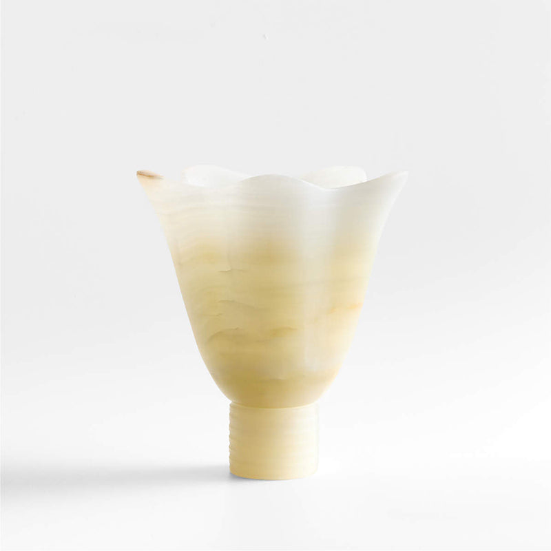 Fleurissant Table Lamp - Sculptural Onyx Floral Table Light