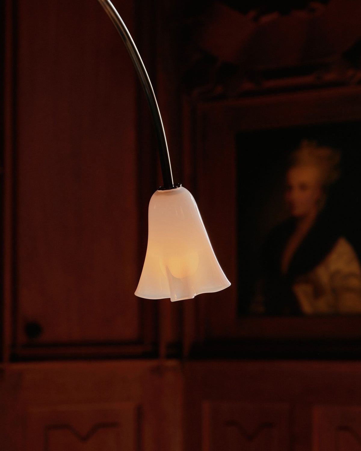 Flora Glass Chandelier - Handcrafted Fused Glass Petal & Brass Chandelier