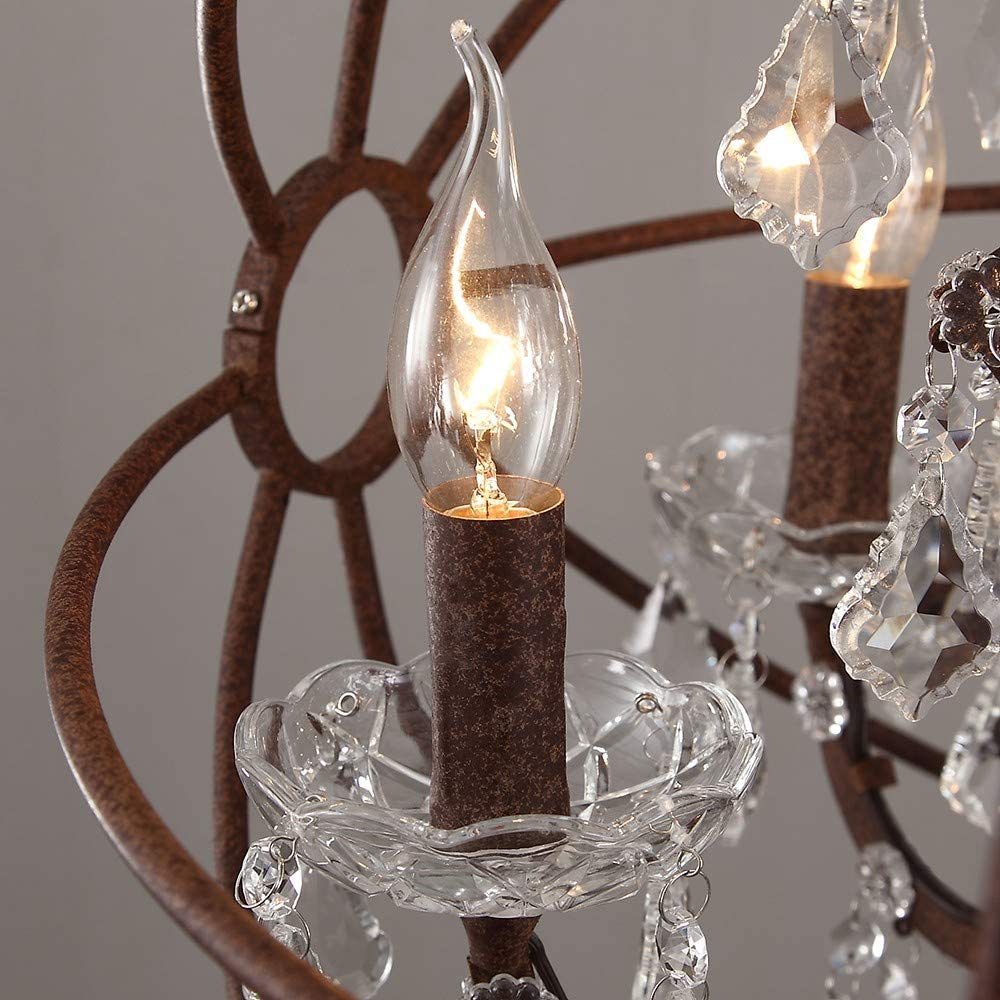 Foucault Single Orb Pendant Lamp - Modern Minimalist Wrought Iron Sphere Chandelier
