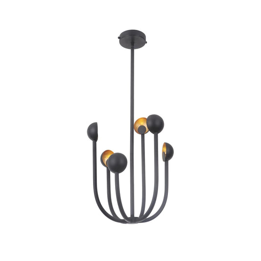 Foundry Chandelier - Modern Abstract Metal Arm LED Pendant Light