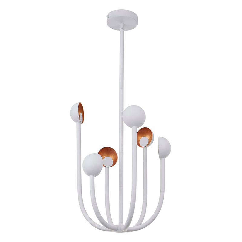 Foundry Chandelier - Modern Abstract Metal Arm LED Pendant Light